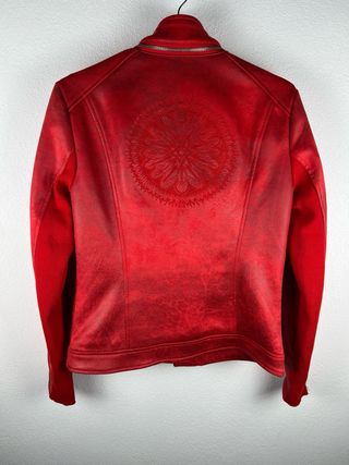 Giacca Biker Desigual Donna Rossa Tg S