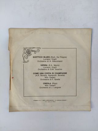 Raccolta 45 giri La Canzone Italiana - Fabbri Edit