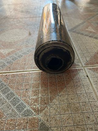 Silenciador / tubo escape moto 49cc tipo fibra