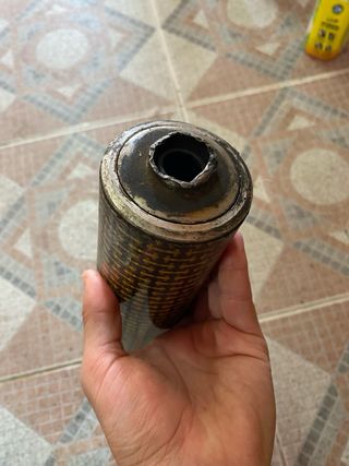 Silenciador / tubo escape moto 49cc tipo fibra