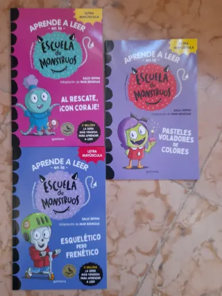 PACK 3 LIBROS NUEVOS "ESCUELA DE MONSTRUOS "