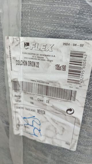 Colchón 150x190 Orion Flex NUEVO