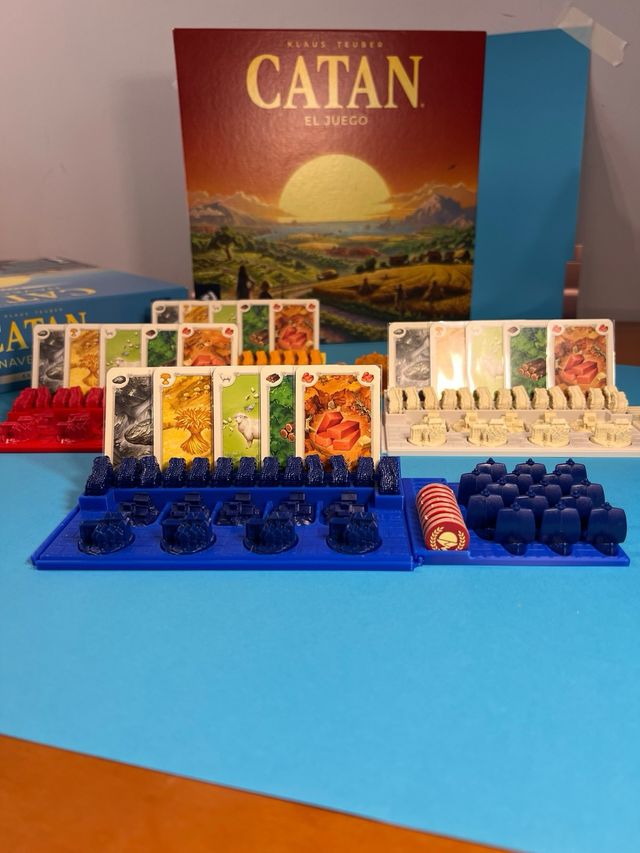 6 Bandejas Navegantes y juego Base para Catan