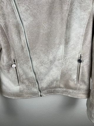 Giacca Biker Desigual Donna Beige/Grigio XXL