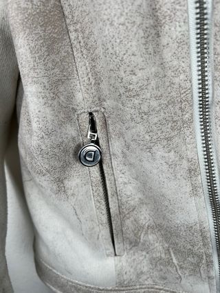 Giacca Biker Desigual Donna Beige/Grigio XXL