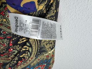 Giacca Biker Desigual Donna Beige/Grigio XXL