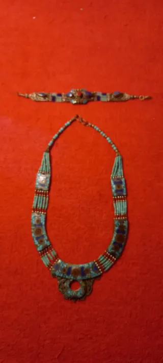 Collana etnica con bracciale