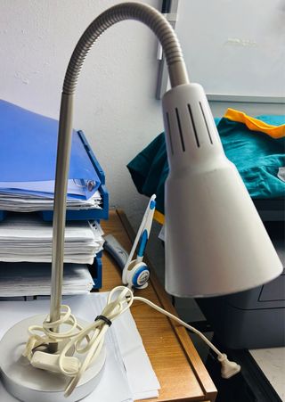 Coppia Lampade da Studio Metallo/Plastica