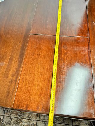 Mesa extensible madera y 6 sillas