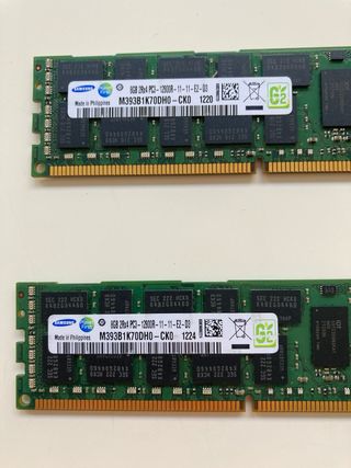 Lote 4x 8GB Samsung DDR3-1600 ECC RDIMM