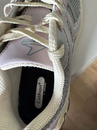 Zapatillas deportivas mujer grises y rosas