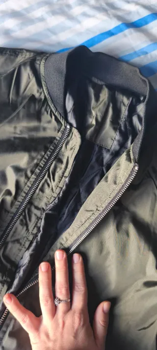 Chaqueta Bomber Verde