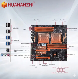 Placa Base HUANANZHI X99-8D4 Dual CPU
