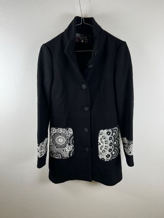 Desigual Cappotto Donna Nero Taglia S