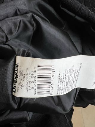 Desigual Cappotto Donna Nero Taglia S