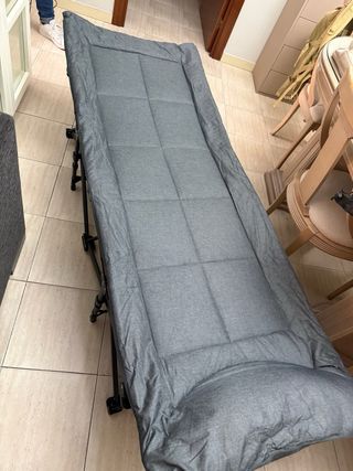 Hamaca Plegable Camping Gris, nueva sin estrenar.