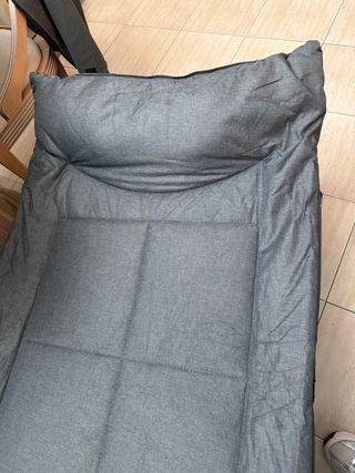 Hamaca Plegable Camping Gris, nueva sin estrenar.