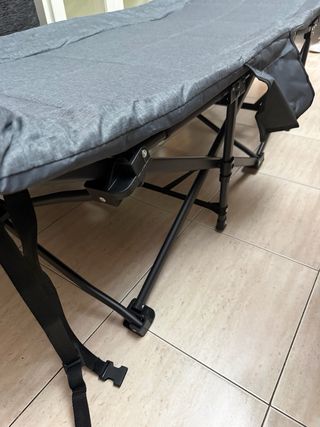 Hamaca Plegable Camping Gris, nueva sin estrenar.