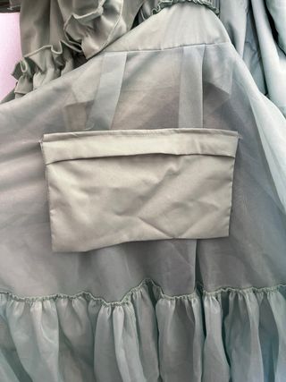 Traje de flamenca verde con volantes