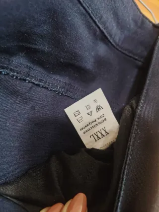 Pantalón chino azul hombre