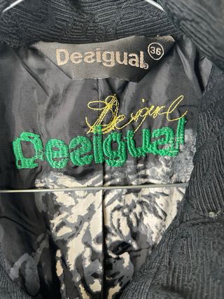 Desigual Cappotto Donna Nero Taglia S