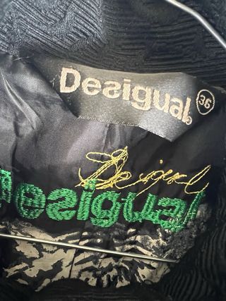 Desigual Cappotto Donna Nero Taglia S