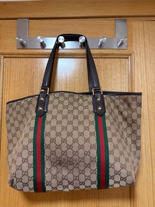 Bolso Tote Gucci Beige Multicolor