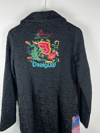 Desigual Cappotto Donna Nero Taglia S