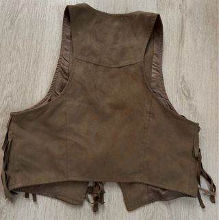 Gilet Tally Weijl Frange Marrone.