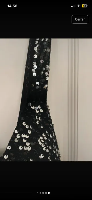 Precioso vestido THE-ARE terciopelo y  lentejuelas