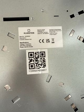 Placa Vitrocerámica Klarstein 7000W 4 fuegos