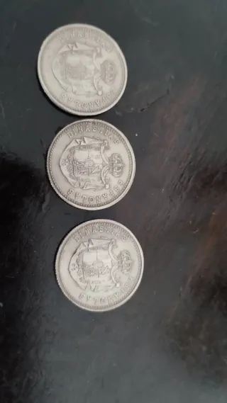 Medallas Plata Ley Monarquías Españolas