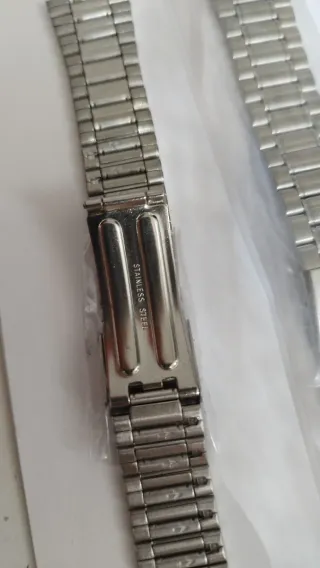 Lote de 5 Brazaletes de acero terminal 0.9mm, 20mm