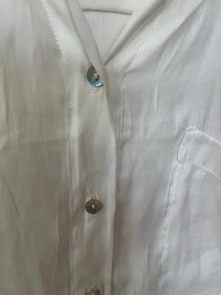 Camisa Zara Blanca Talla S Mujer