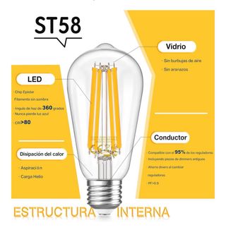 Bombilla LED E27 12W Cálida 2700K