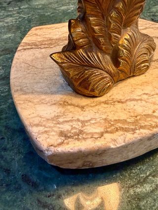 Pareja de lamparas de mesa Art Decó con pajaros