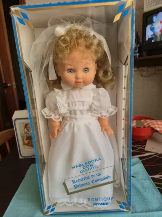 Bambola Jesmar 1ª Comunione Parlante con Dischi