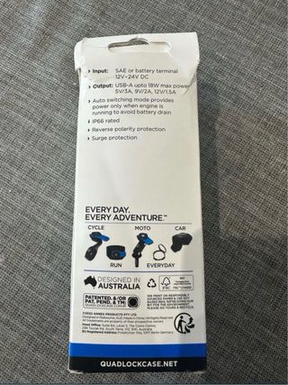 Adaptador Inteligente Quad Lock 12V USB