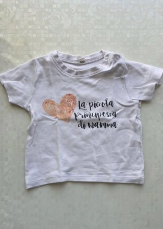 Set 2 magliette bimba Principessa