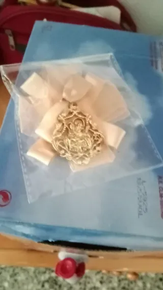 Colgante Caramba Dorado y Beige