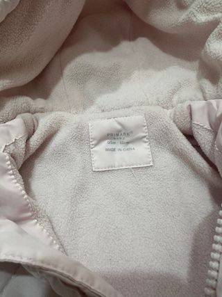Chaqueta Bebe Rosa Acolchada