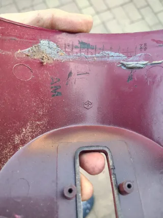 Coperchio manubrio Vespa PK 50 S rosso