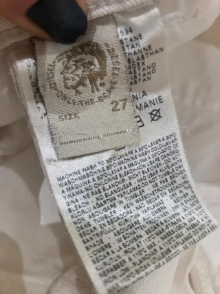 Vaqueros Diesel blancos