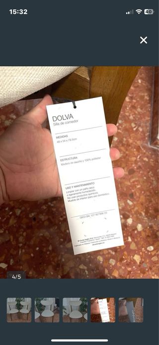 Sillas de cocina, comedor ... beige y madera