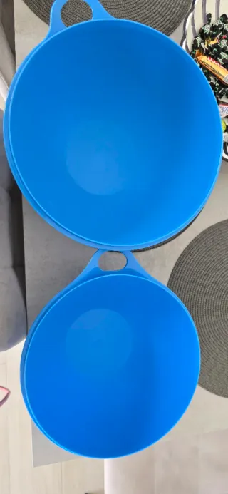 Set 2 Ciotole Tupperware Blu