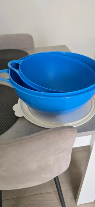 Set 2 Ciotole Tupperware Blu