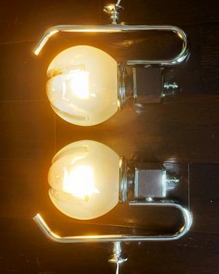 2 Applique in vetro soffiato Mazzega Murano anni '70