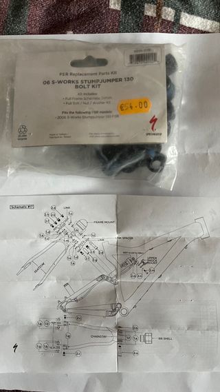 Kit rodamientos tornillos Specialized FSR