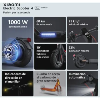 Patinete Eléctrico Xiaomi Gris