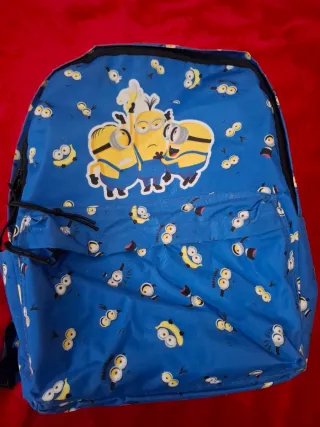 Mochila Escolar Azul Minions
